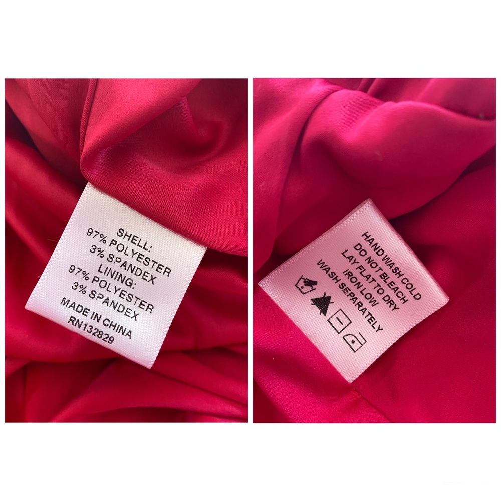 MAJORELLE REVOLVE Bristol Mini Dress Hot Pink Satin Size Small - Picture 9 of 9